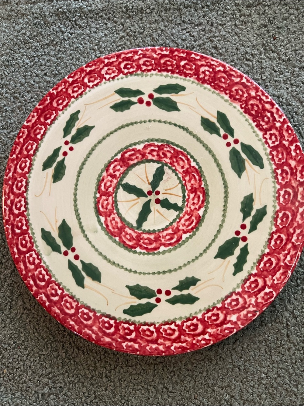 🥰 Old World Holiday Lazy Susan 10” Temp-Tations Ceramic EUC